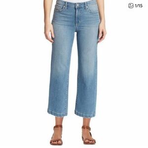 William Rast Blue Wide Leg Crop Jeans Size 6/28